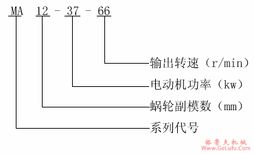 MA型蜗轮蜗杆减速机