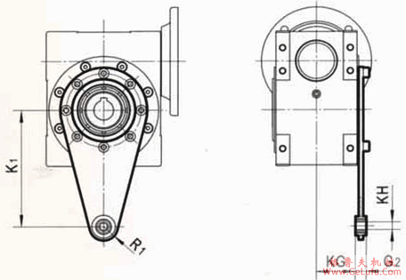 TSRV系列不锈钢蜗轮减速机扭力臂 (图2)