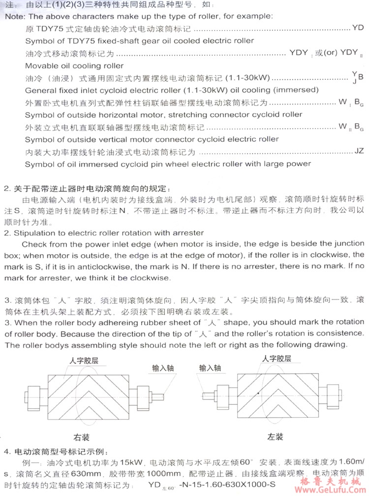 YDT（直径320）内置油冷式电动滚筒（原TDY75电动滚筒）(图2)