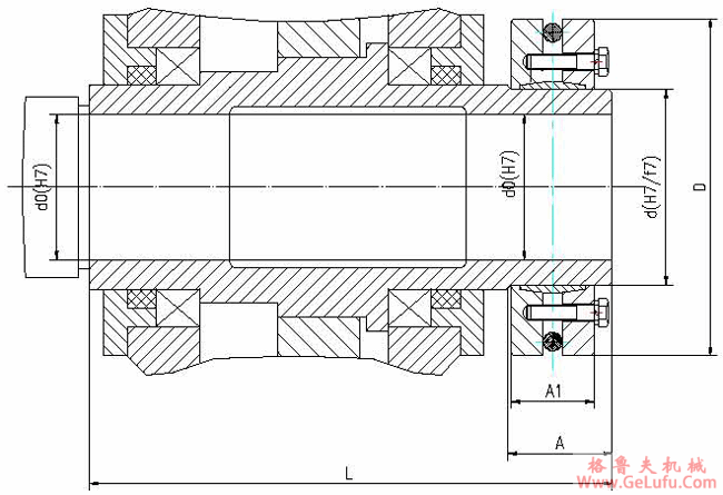 QS，QSE及LG型减速机输出轴的联接型式与尺寸(图4)