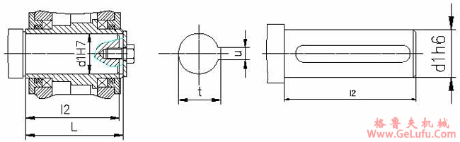 QS，QSE及LG型减速机输出轴的联接型式与尺寸(图3)