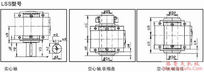 MC系列硬齿面中型齿轮减速机安装尺寸(3级锥齿轮斜齿轮减速机垂直安装)(图4)