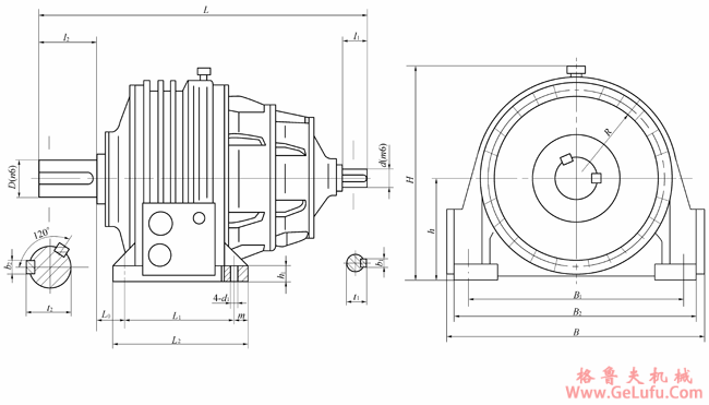 NCD560、NCD630、NCD710、NCD800、NCD900、NCD1000、NCD1120、NCD1250、NCD1400、NCD1600、NCD1800、NCD2000型行星齿轮减速机外形及安装尺寸（规格代号7-18）JB/T6502-93(图2)