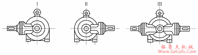 NGW-S型行星齿轮减速机主要性能参数及装配形式（JB3723-84）(图2)