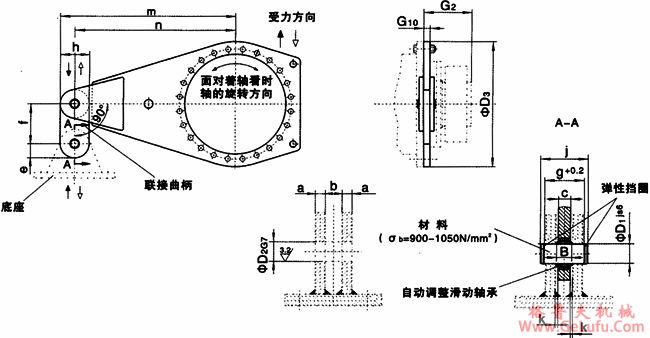 JP系列行星减速机附件、单侧扭矩支撑臂(图2) JP系列行星减速机附件、单侧扭矩支撑臂(图2)