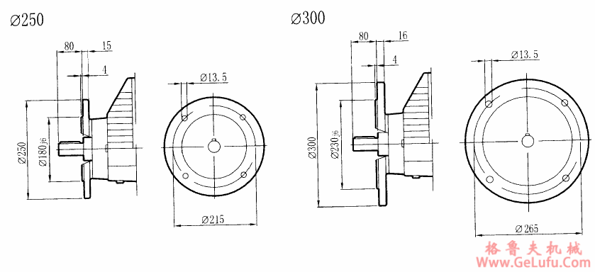 RCXF87..型硬齿轮减速机安装尺寸图(图3)