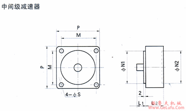 YCJM系列微型斜齿轮硬齿面中间级减速机(图2)