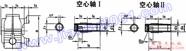 JRTS斜齿轮――蜗轮蜗杆减速电机安装尺寸（JRTSF47..～JRTSF97..，JRTSAF47..～JRTSAF97..）(图3)