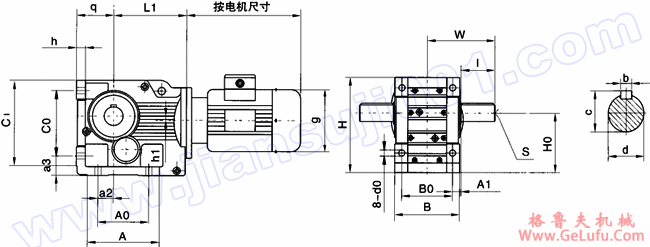 WK系列弧齿锥齿轮硬齿面减速机安装尺寸(WK37-WK157)(图2) WK系列弧齿锥齿轮硬齿面减速机安装尺寸(WK37-WK157)(图2)