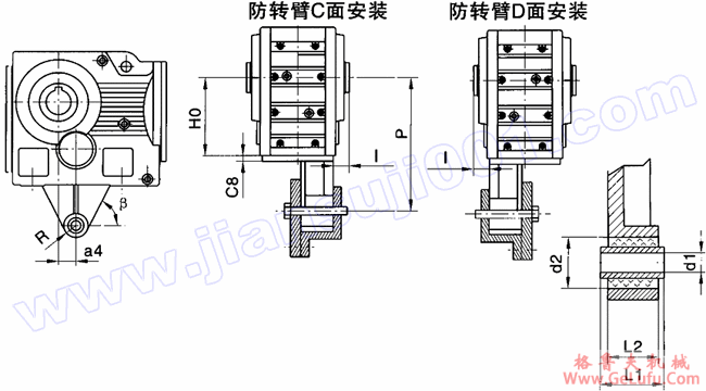 WK系列弧齿锥齿轮硬齿面减速机安装尺寸(WKAT37-WKAT157)(图2) WK系列弧齿锥齿轮硬齿面减速机安装尺寸(WKAT37-WKAT157)(图2)