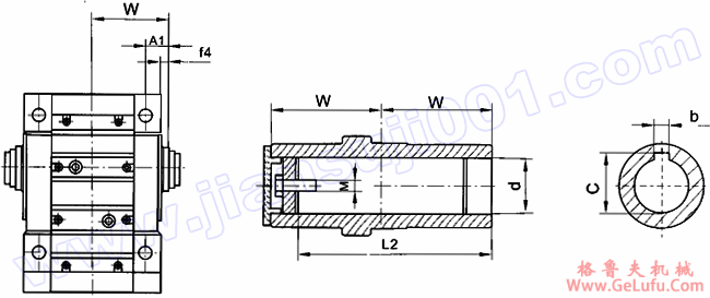 WK系列弧齿锥齿轮硬齿面减速机安装尺寸（WKAB47-WKAB157）(图2)