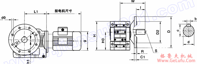 WK系列弧齿锥齿轮硬齿面减速机安装尺寸(WKF127-WKF157)(图2) WK系列弧齿锥齿轮硬齿面减速机安装尺寸(WKF127-WKF157)(图2)