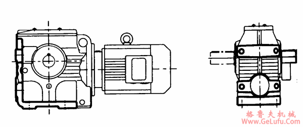 MN系列圆柱蜗杆减速机的结构形式(图2)