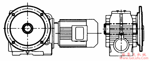 MN系列圆柱蜗杆减速机的结构形式(图4)
