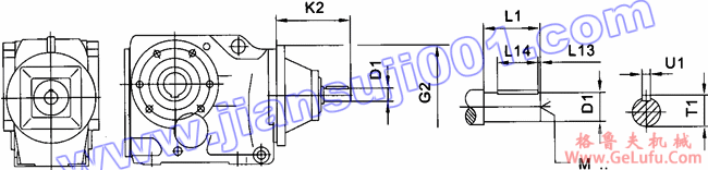JRTK斜齿轮――伞齿轮减速机电机安装尺寸(JRTK..AD..)(图2)