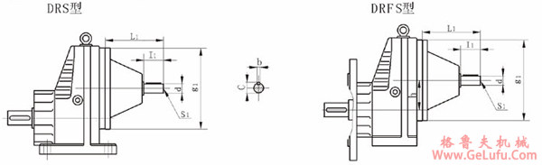 DR系列斜齿硬齿面减速机安装尺寸（DR31-101）(图2)