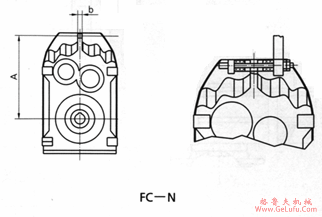FC系列平行轴斜齿轮减速机外形尺寸(图5)