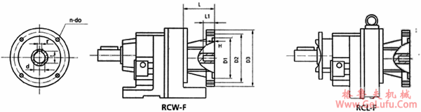 RC系列斜齿轮减速机外形尺寸(图4)