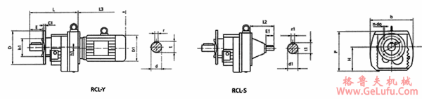 RC系列斜齿轮减速机外形尺寸(图3)