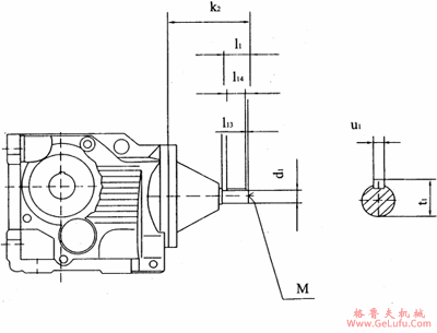 TXK37-TXK157底脚步安装无电机输入轴相关尺寸(图2)