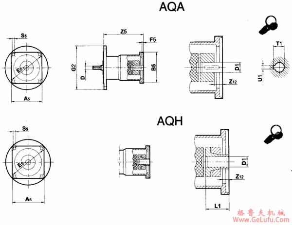 JK系列减速电机产品附件一伺服电机接盘(图2)