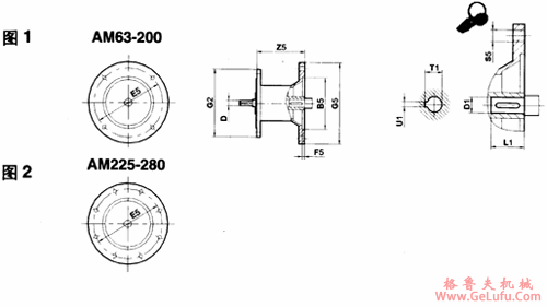 JK系列减速电机产品附件一标准电机接盘(图3)