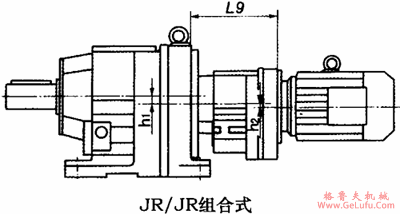 JR/JR系列斜齿轮减速机安装方位和尺寸图表(图3)