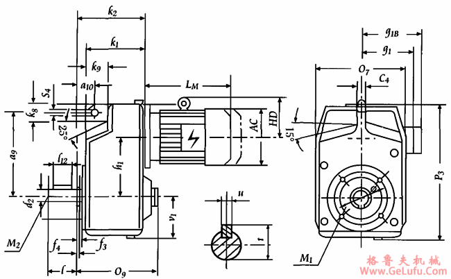 YCPJ130-YCPJ358  轴伸式联接安装及外形尺寸(图2)