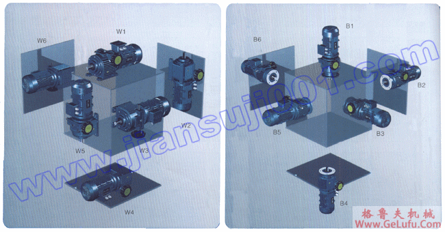 DMB系列无级变速机安装方位图(图2)
