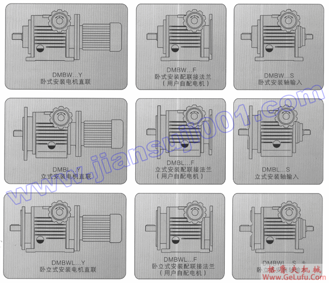 DMB系列无级变速机结构形式(图2)