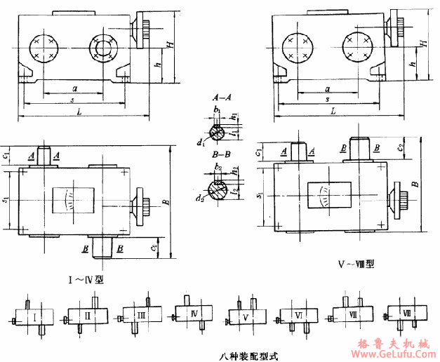 U系列三相并列连杆脉动无级变速机的外形图(图2)