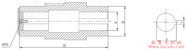 J系列滚轮架专用减速机输出轴安装尺寸(图2)