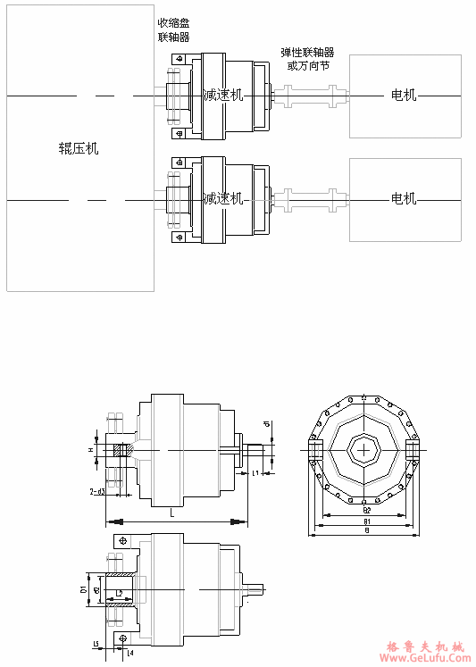 JGY系列螺压机减速机外形尺寸(图2)