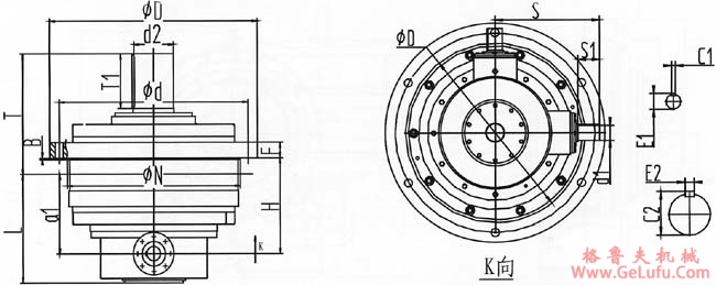 NWZL系列三环减速机尺寸图表(图2)