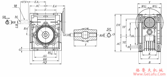 JRSTD(B)系列多置式蜗杆减速机安装尺寸(图2) JRSTD(B)系列多置式蜗杆减速机安装尺寸(图2)
