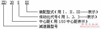 ZD、ZDH、ZDSH单级圆柱齿轮减速机代号(图2)
