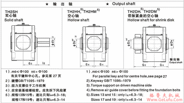 TH2.H、TH2.M型平行轴减速机单级传动卧式安装(图4)