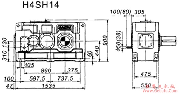 H4SH系列外型及安装尺寸图(图5)