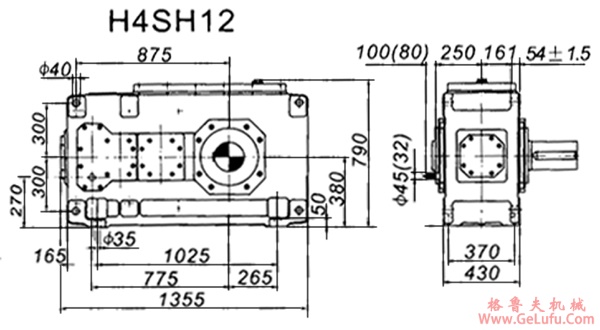 H4SH系列外型及安装尺寸图(图4)