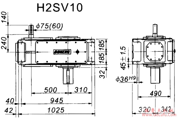 H2SV系列外型及安装尺寸图(图4)