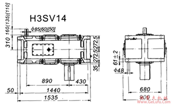 H3SV系列外型及安装尺寸图(图6)