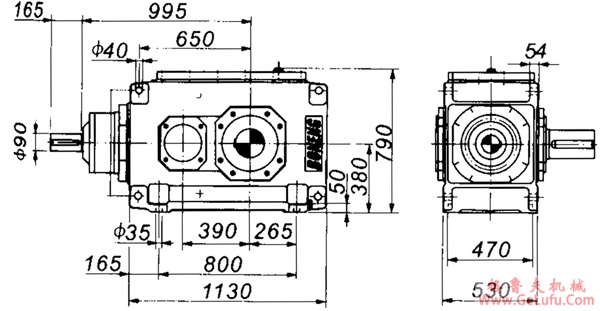 B2SH系列外型及安装尺寸图(图5)