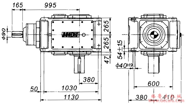 B2SV系列外型及安装尺寸图(图5)