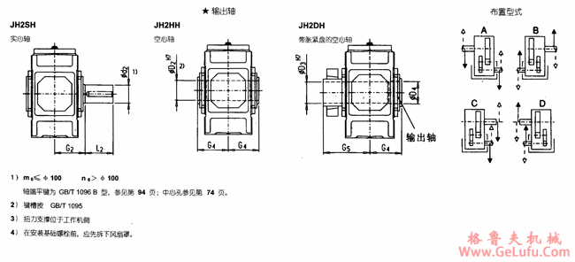 JH2.H型平行轴工业齿轮箱外形及安装尺寸（规格3...12）(图3)