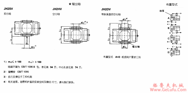 JH2.V型平行轴工业齿轮箱外形及安装尺寸（规格3...12）(图3)