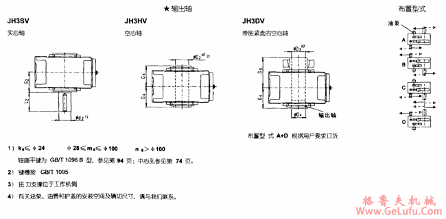 JH3.V型平行轴工业齿轮箱外形及安装尺寸（规格5...12）(图3)