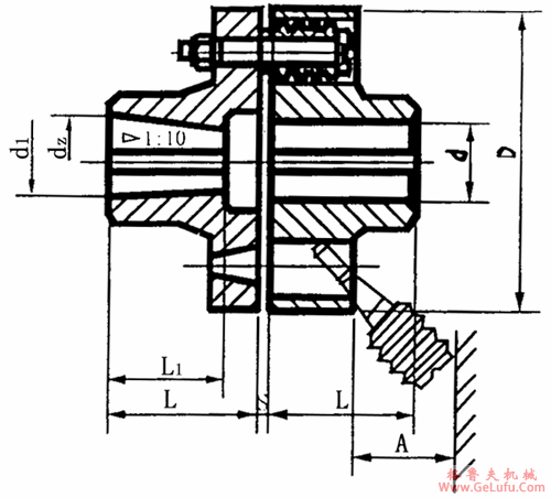 TL弹性套柱销联轴机基本参数和主要尺寸（GB4323―84）(图2)