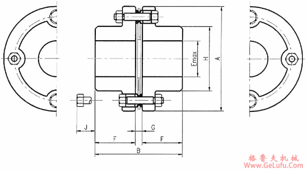 T40系列钢片式挠性联轴机技术参数及外形安装尺寸(图3)