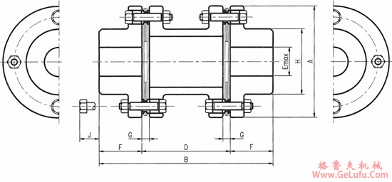 T41系列钢片式挠性联轴机技术参数及外形安装尺寸(图3)