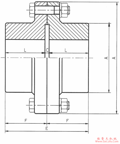 DY-EE型刚性联轴机外形及安装尺寸(图2)